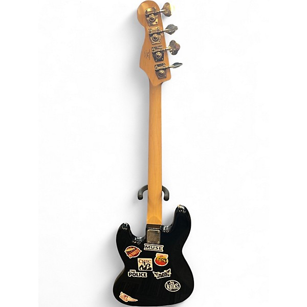 Used Squier Paranormal Jazz Bass 54 Black Electric Bass Guitar