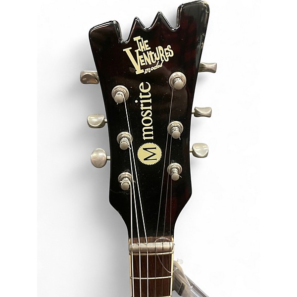 Used Mosrite the ventures model reissue Black Solid Body Electric Guitar