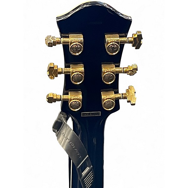 Used Minnarick Lotus Blue Burst Solid Body Electric Guitar