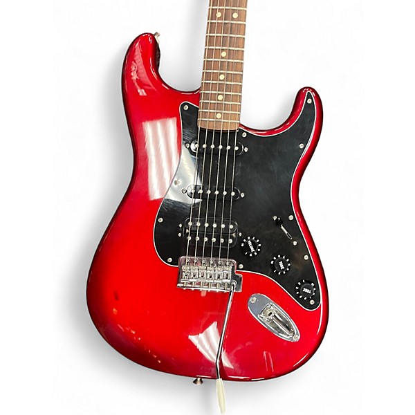 Used Fender FSR Standard Stratocaster HSS Candy Red Burst Solid Body Electric Guitar