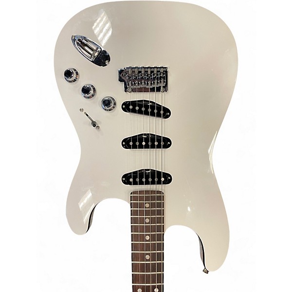Used Fender Aerodyne Stratocaster Bright White Solid Body Electric Guitar