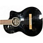 Used Cordoba Fusion 5 Jet Black and White Classical Acoustic Guitar