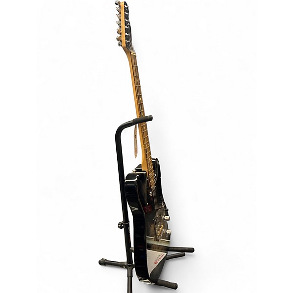 Used Fender American QMT Telecaster Pale Moon Ebony Fingerboard Limited Transparent Black Solid Body Electric Guitar