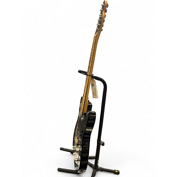 Used Fender American QMT Telecaster Pale Moon Ebony Fingerboard Limited Transparent Black Solid Body Electric Guitar