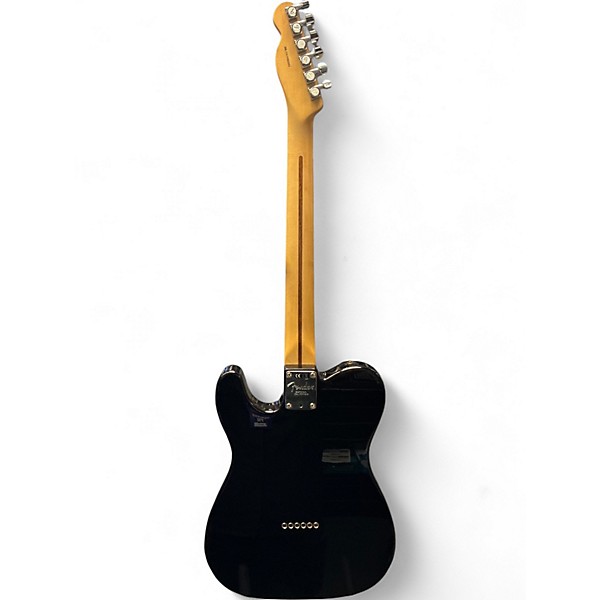Used Fender American QMT Telecaster Pale Moon Ebony Fingerboard Limited Transparent Black Solid Body Electric Guitar