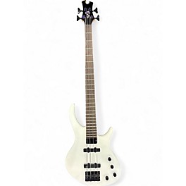 Used Toby By Tobias Standard IV White Electric Bass Guitar
