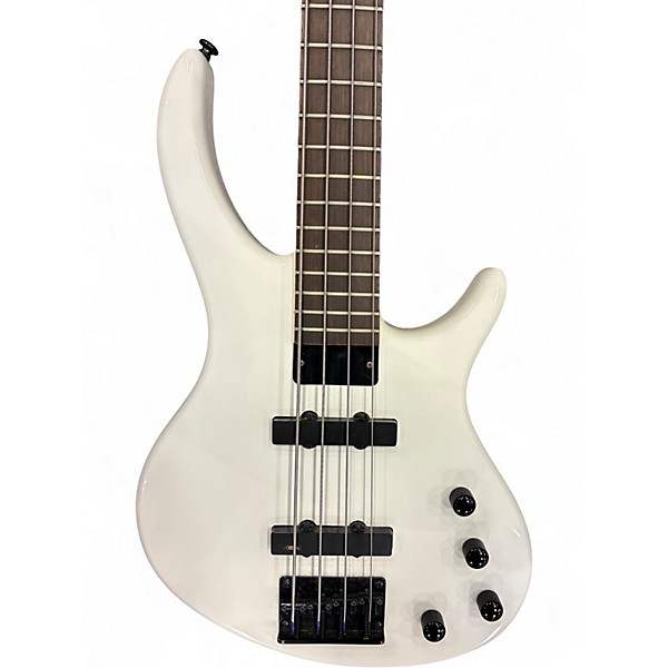 Used Toby By Tobias Standard IV White Electric Bass Guitar