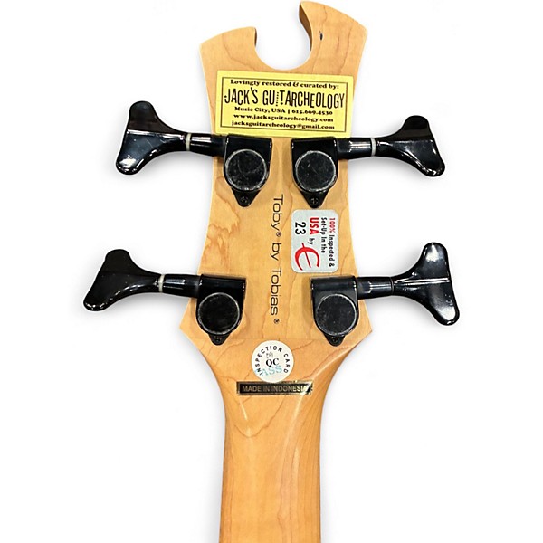 Used Toby By Tobias Standard IV White Electric Bass Guitar