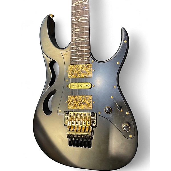 Used Ibanez PIA3761 Steve Vai Signature Black Onyx Solid Body Electric Guitar