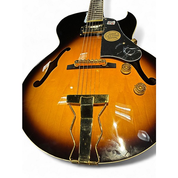 Used 2012 Epiphone ZEPHYR REGENT 2 Color Sunburst Acoustic Electric Guitar