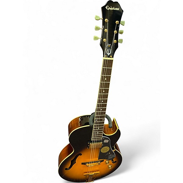 Used 2012 Epiphone ZEPHYR REGENT 2 Color Sunburst Acoustic Electric Guitar