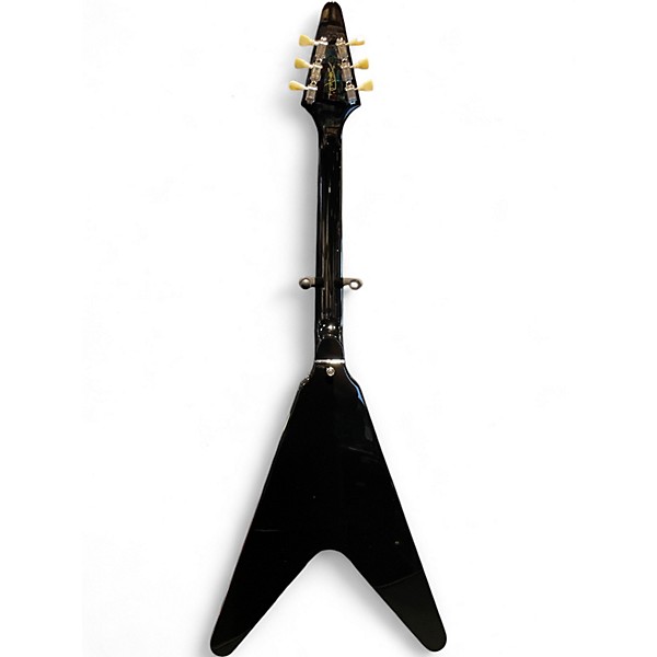 Used 2024 Epiphone Jimi Hendrix "Love Drops" Flying V Ebony w/Artwork Solid Body Electric Guitar