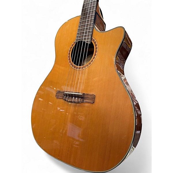 Used Fender GN45 Natural Classical Acoustic Electric Guitar