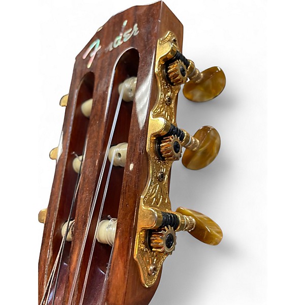 Used Fender GN45 Natural Classical Acoustic Electric Guitar
