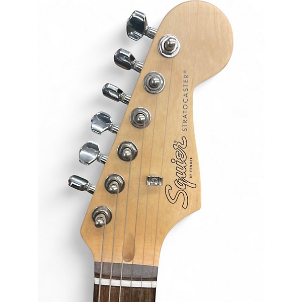 Used Squier Stratocaster  Green Solid Body Electric Guitar