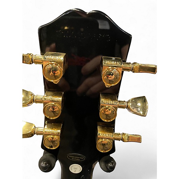 Used Epiphone Les Paul Custom Black Solid Body Electric Guitar