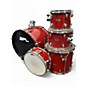 Used SPL 5 Piece unity 2 Candy Apple Red Drum Kit thumbnail