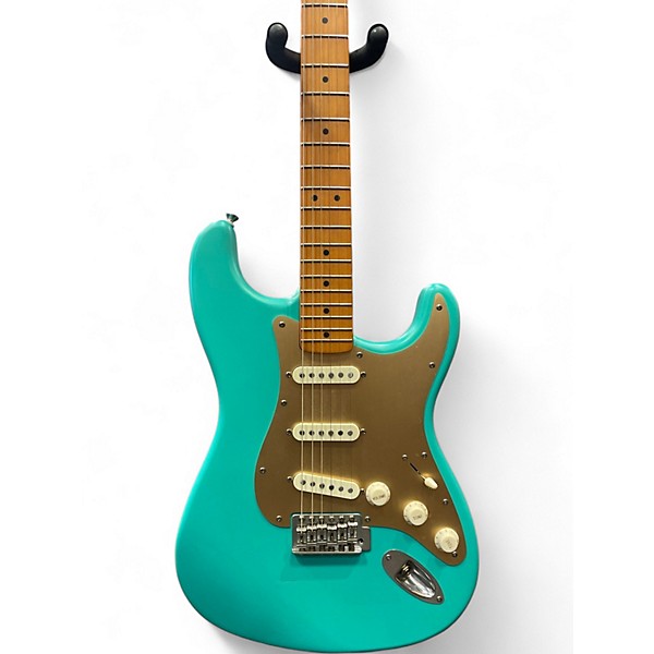 Used Squier 40TH ANNIVERSARY STRATOCASTER Seafoam Green Solid Body Electric Guitar