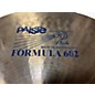 Used Paiste 20in Formula 602 Blue Label Medium Flat Ride Cymbal