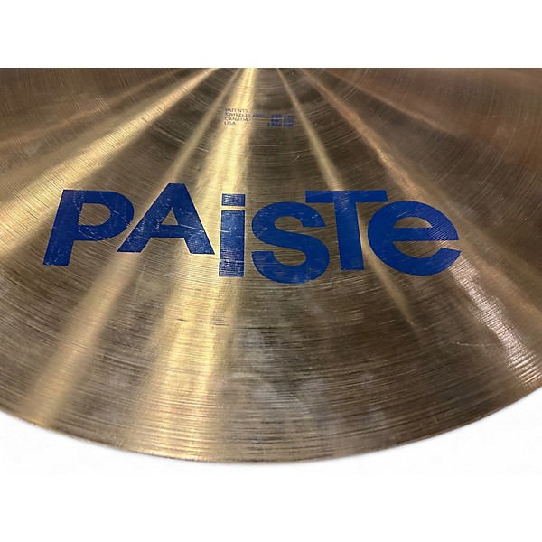 Used Paiste 20in Formula 602 Blue Label Medium Flat Ride Cymbal