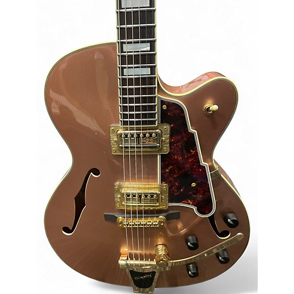 Used D'Angelico DELUXE DLX 175 ROSE GOLD Hollow Body Electric Guitar
