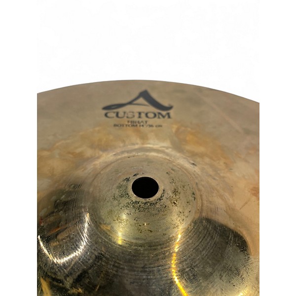 Used Zildjian 14in A Custom Hi Hat Pair Cymbal