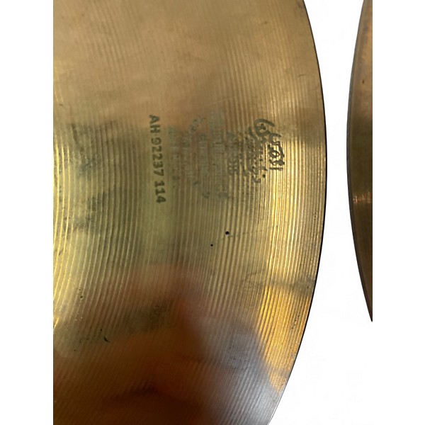 Used Zildjian 14in A Custom Hi Hat Pair Cymbal