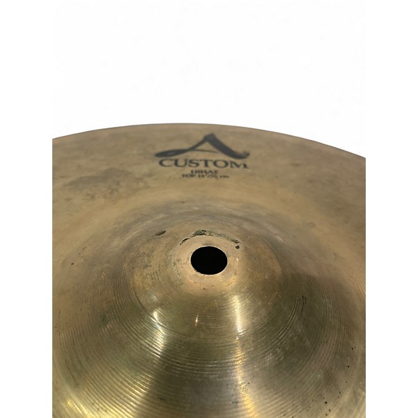 Used Zildjian 14in A Custom Hi Hat Pair Cymbal