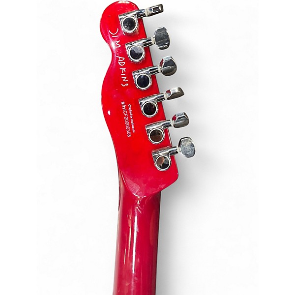 Used Fender JA90 Jim Adkins Thinline Telecaster Red Hollow Body Electric Guitar