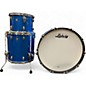 Used Ludwig 3 Piece Classic Maple Pro Blue Sparkle Drum Kit thumbnail
