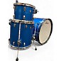 Used Ludwig 3 Piece Classic Maple Pro Blue Sparkle Drum Kit