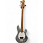 Used Sterling by Music Man Sting Ray 34 Fire mist silver  Electric Bass Guitar thumbnail