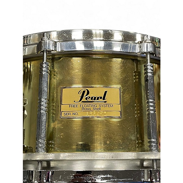 Used Pearl 14X6.5 Free Floating Brass Drum