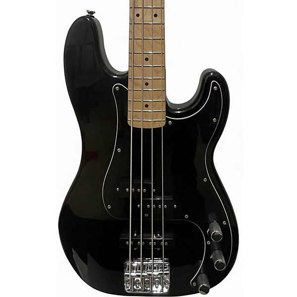 Used Squier Precision Bass Black Electric Bass Guitar