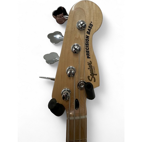 Used Squier Precision Bass Black Electric Bass Guitar