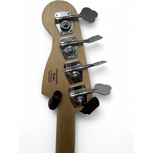 Used Squier Precision Bass Black Electric Bass Guitar