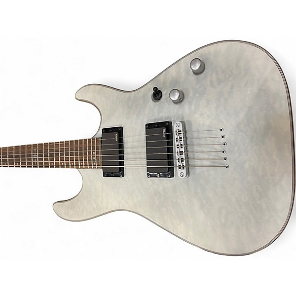 Used Schecter Guitar Research C-1 PLATINUM WHITE SATIN Solid Body Electric Guitar