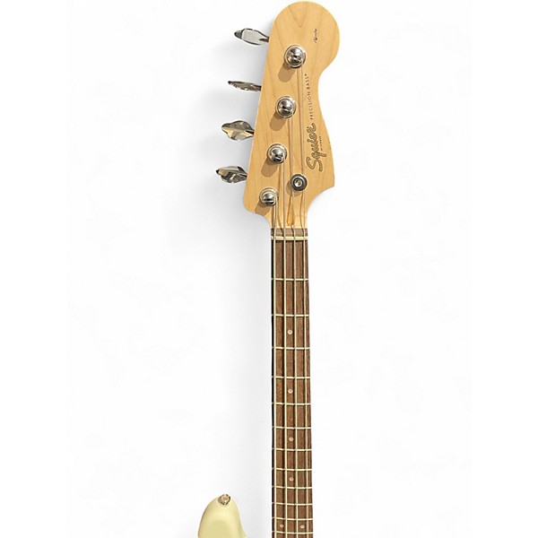 Used Squier Precision Bass Olympic White Electric Bass Guitar