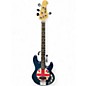 Used Sterling by Music Man Sub 4 BLUE Electric Bass Guitar thumbnail