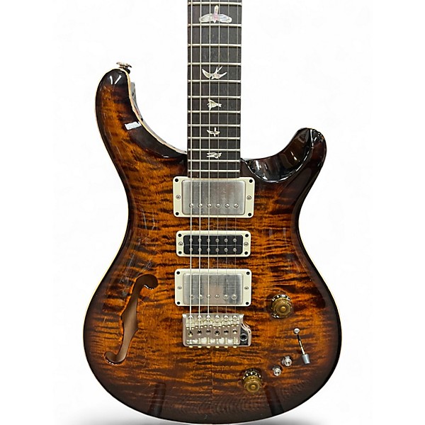 Used PRS Special Semihollow Black Gold Burst Hollow Body Electric Guitar