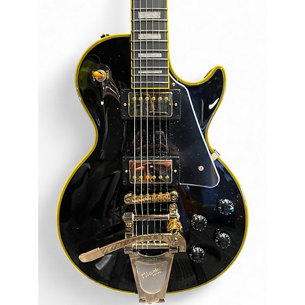 Used Epiphone Joe Bonamassa Signature '59 Les Paul Custom Reissue Black and Gold Solid Body Electric Guitar