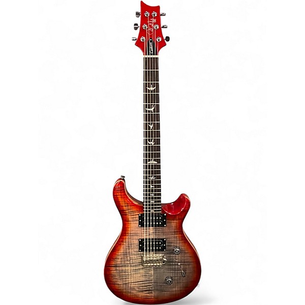 Used PRS SE Custom 24 Charcoal Cherry Burst Solid Body Electric Guitar