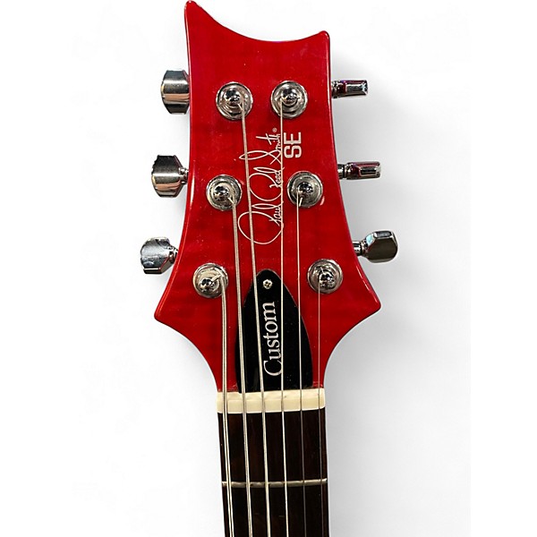 Used PRS SE Custom 24 Charcoal Cherry Burst Solid Body Electric Guitar