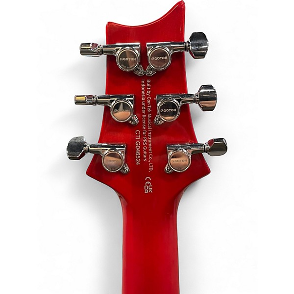 Used PRS SE Custom 24 Charcoal Cherry Burst Solid Body Electric Guitar