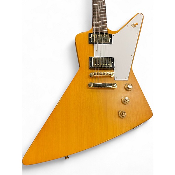 Used Epiphone Korina 1958 Explorer Natural Solid Body Electric Guitar