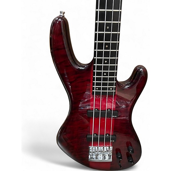 Used ESP TAKADA CUSTOM SHOP 4 STRING BASS Dakota Red Electric Bass Guitar