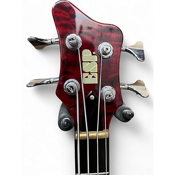 Used ESP TAKADA CUSTOM SHOP 4 STRING BASS Dakota Red Electric Bass Guitar