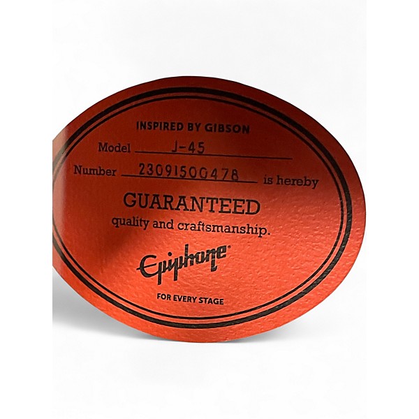 Used Epiphone J-45 Royal Blue Acoustic Guitar