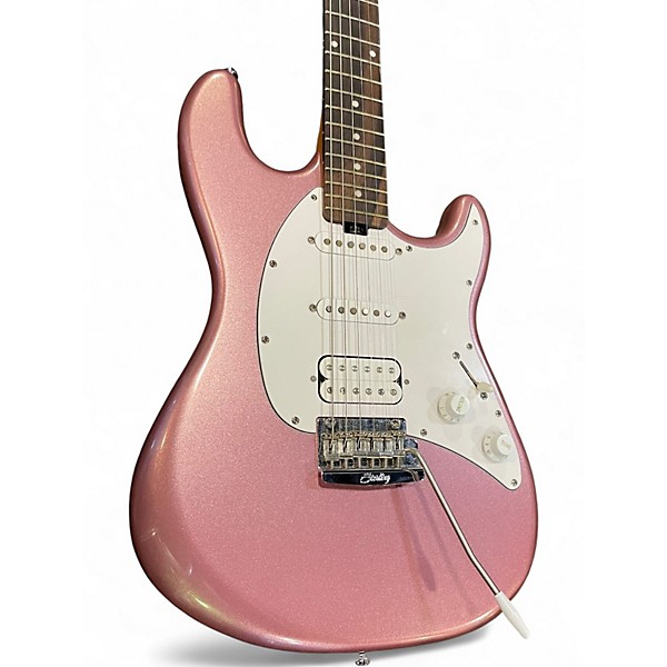 Used Sterling by Music Man CUTLASS Pink Solid Body Electric Guitar