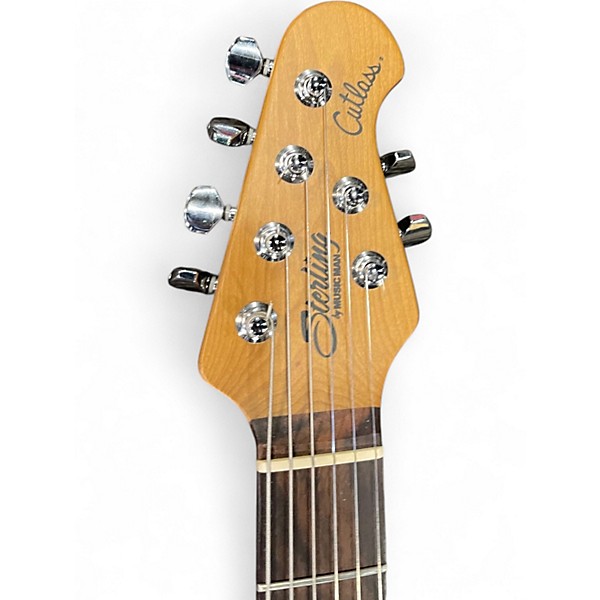 Used Sterling by Music Man CUTLASS Pink Solid Body Electric Guitar